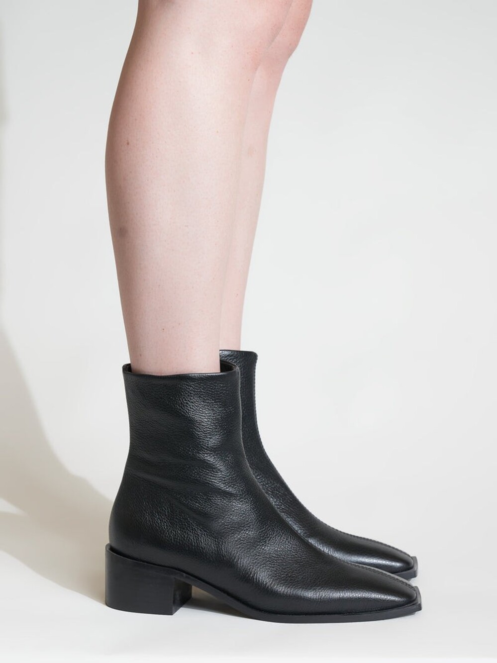 Maguire Palma Black Leather-Look Heeled Ankle Boots EU 41